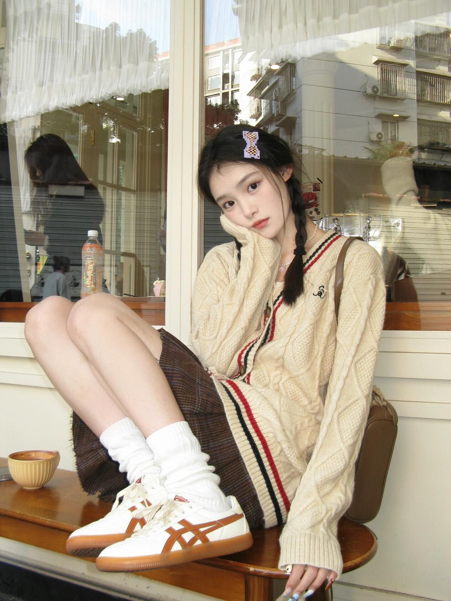 代購-Onitsuka Tiger鬼塚虎 Tokuten 復古麂皮 板鞋 男女同款 米白 1183A862-200