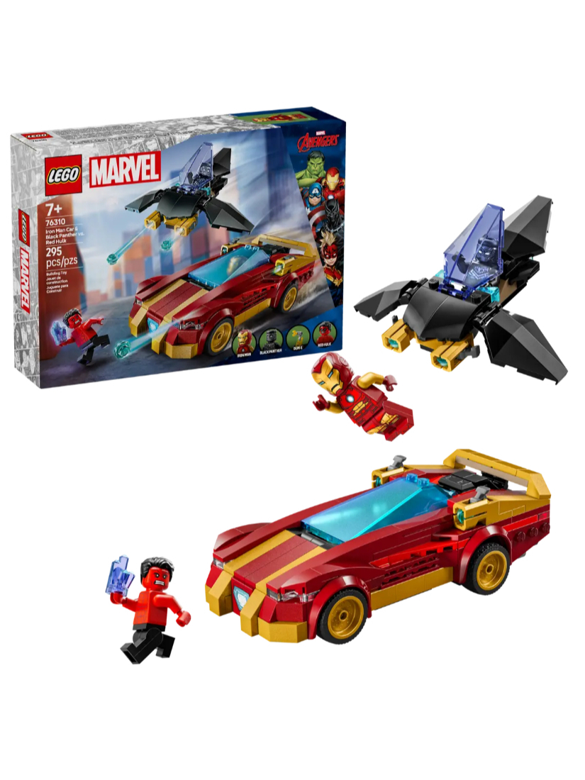 LEGO 76310 鋼鐵人汽車和黑豹大戰紅浩克
