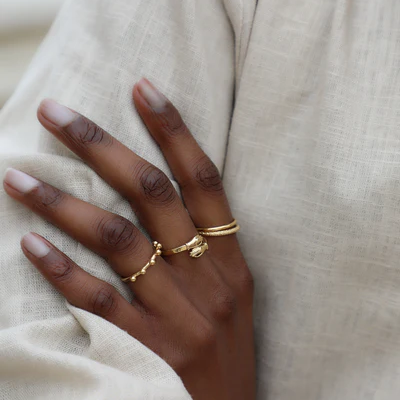 1WK0708-330 WAEKURA Ring Assia Gold (A-LX-E)