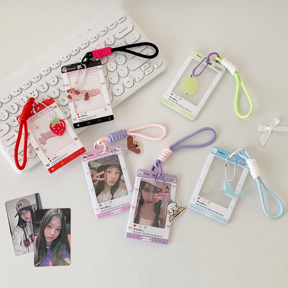 Minimalist PU Lanyard Card Holder