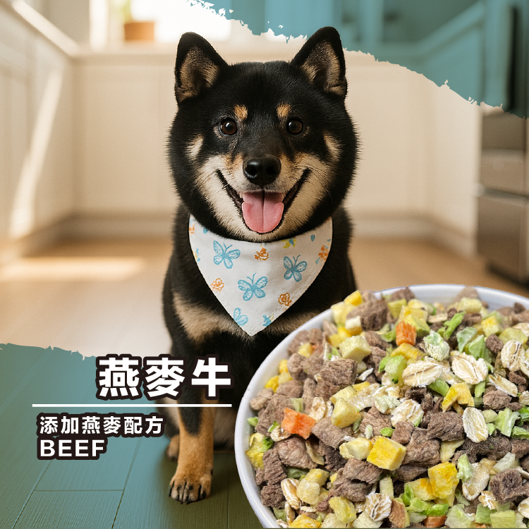 燕麥牛｜家庭包250g｜狗狗凍乾熟食主食