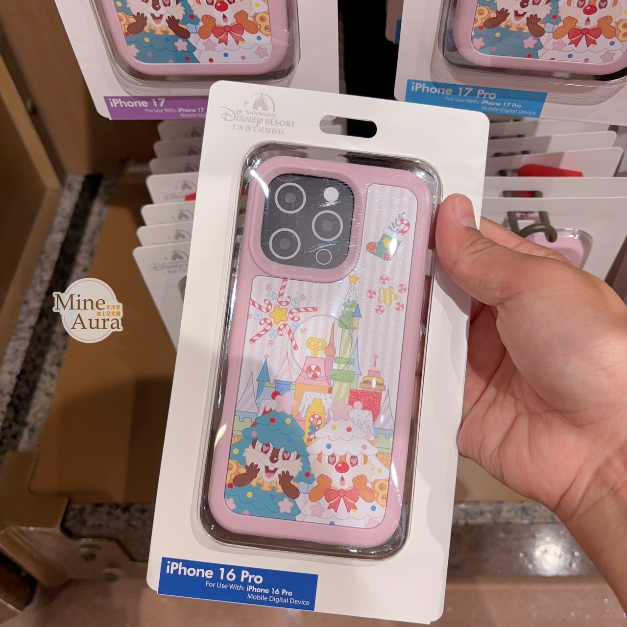 聖誕圓舞曲系列 米奇和朋友們系列 奇奇蒂蒂 Chip 'n Dale 圖案 iphone 系列 手機殼 保護套 -上海迪士尼樂園