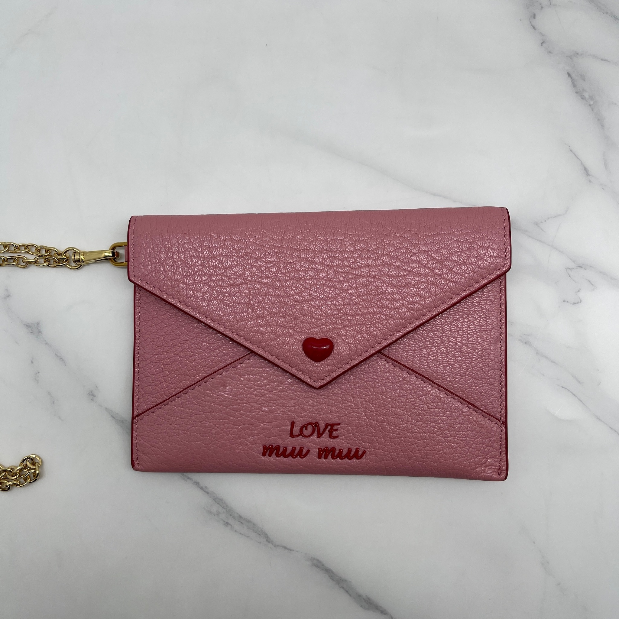 MiuMiu Madras Love Card Case Pouch