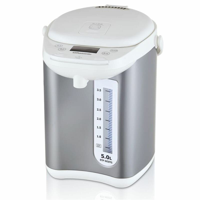 樂信 Rasonic   RTP-W50TG‧電動或碰杯出水‧6段保溫電熱水瓶‧5公升‧香港行貨,原廠1年保養‧
