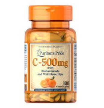 【Puritan's Pride】維他命C-500 添加玫瑰果 Vitamin C-500 100顆
