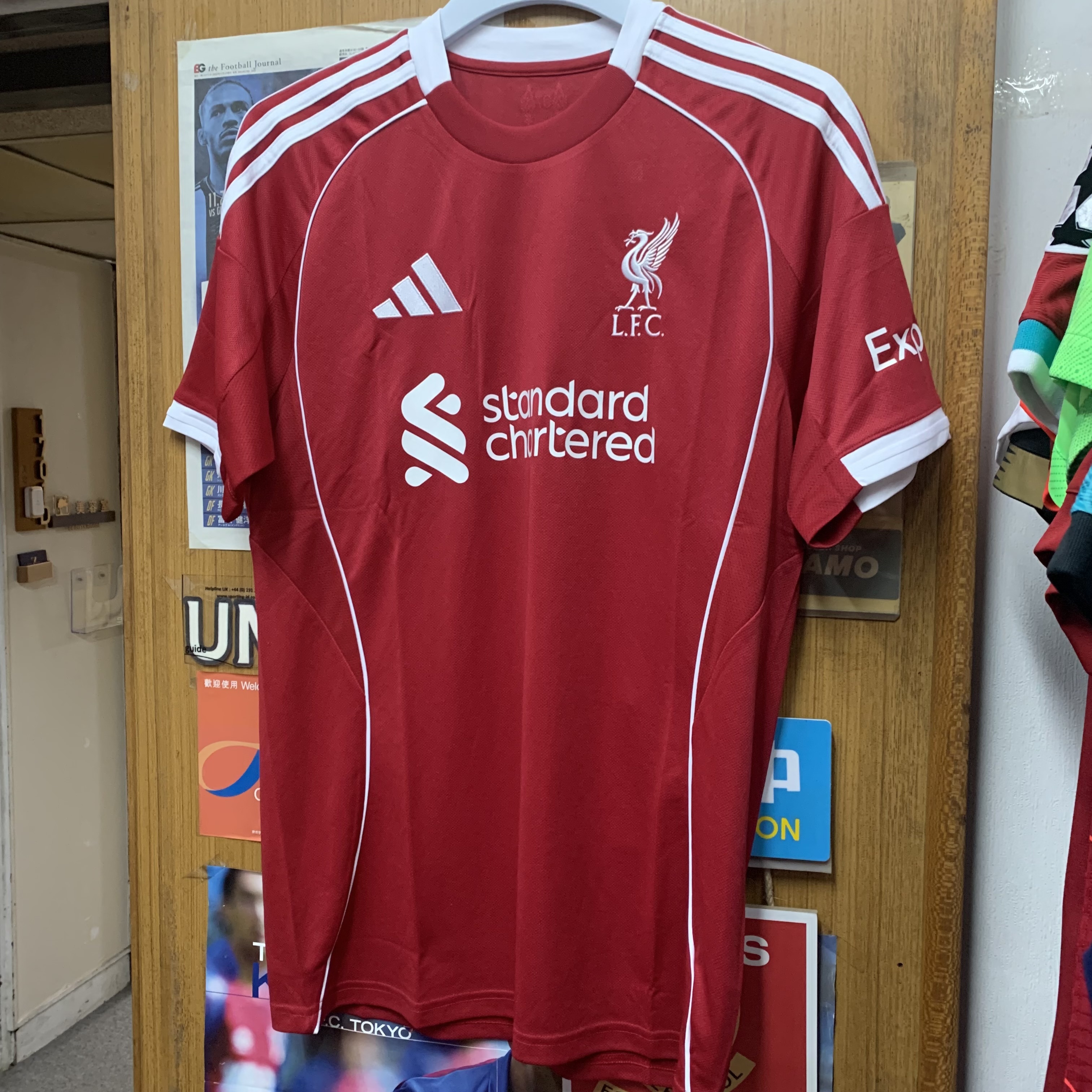 2025 Liverpool Home Shirt with EPL Nameset