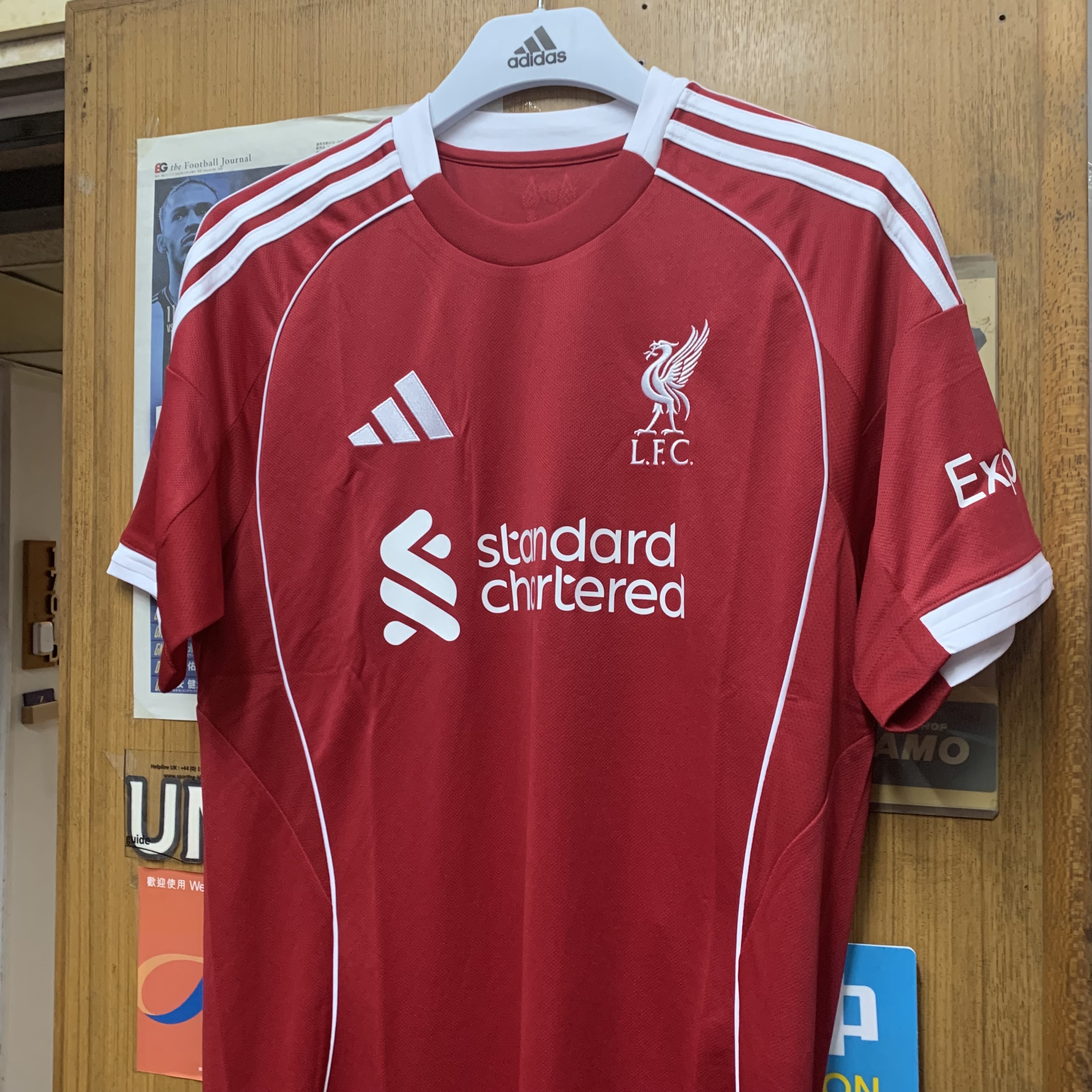 2025 Liverpool Home Shirt with EPL Nameset