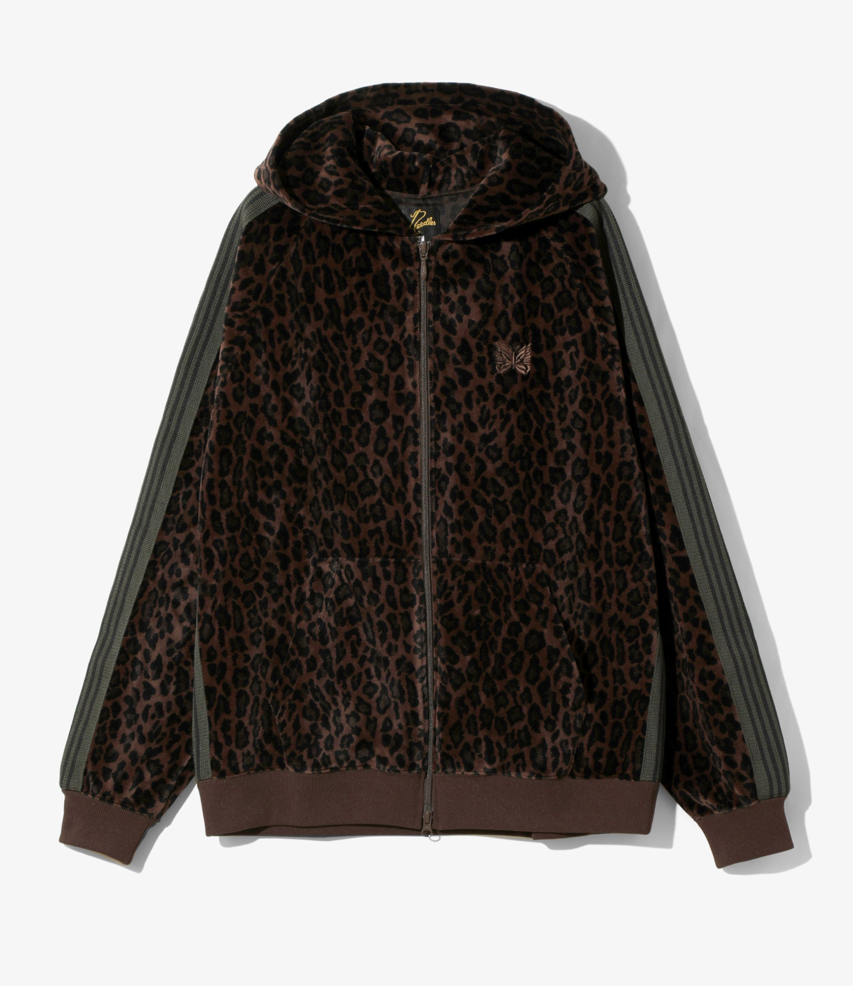 2025AW NEEDLES Track Hoody C/PE Velour 天鵝絨 豹紋 蝴蝶 連帽 外套 現貨 RW1504B