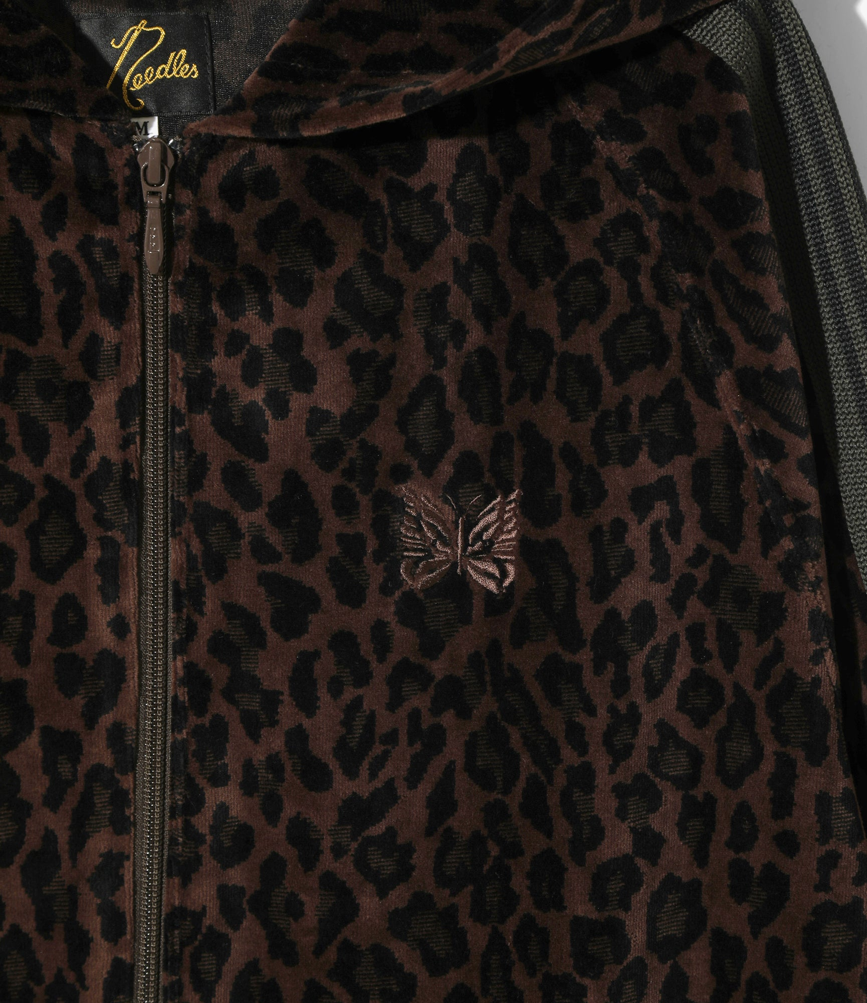 2025AW NEEDLES Track Hoody C/PE Velour 天鵝絨 豹紋 蝴蝶 連帽 外套 現貨 RW1504B