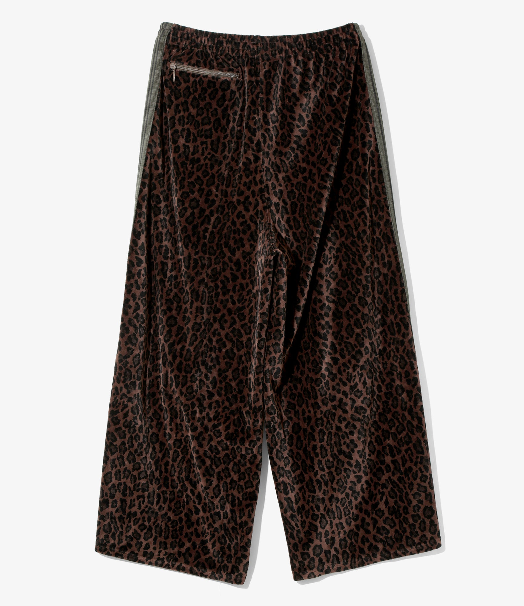 2025AW NEEDLES H.D. Track Pant C/PE Velour 天鵝絨豹紋蝴蝶寬版
