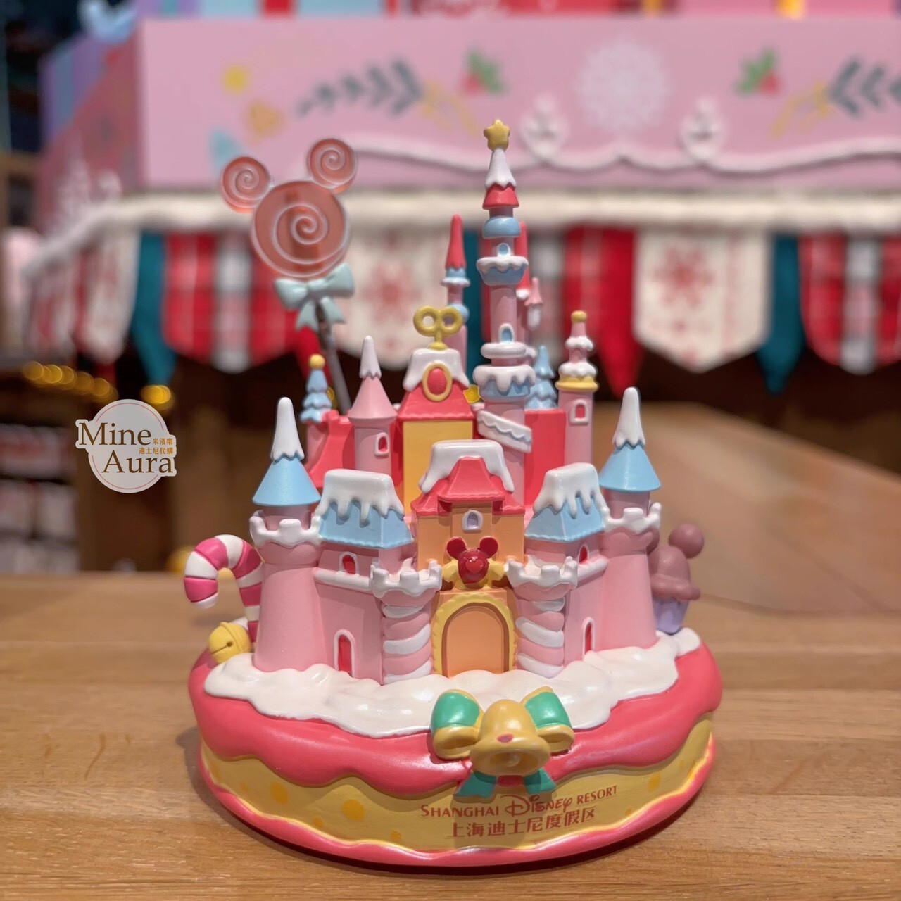 聖誕圓舞曲系列 米奇和朋友們系列 城堡 場景 造型 相片夾 擺飾品 -上海迪士尼樂園