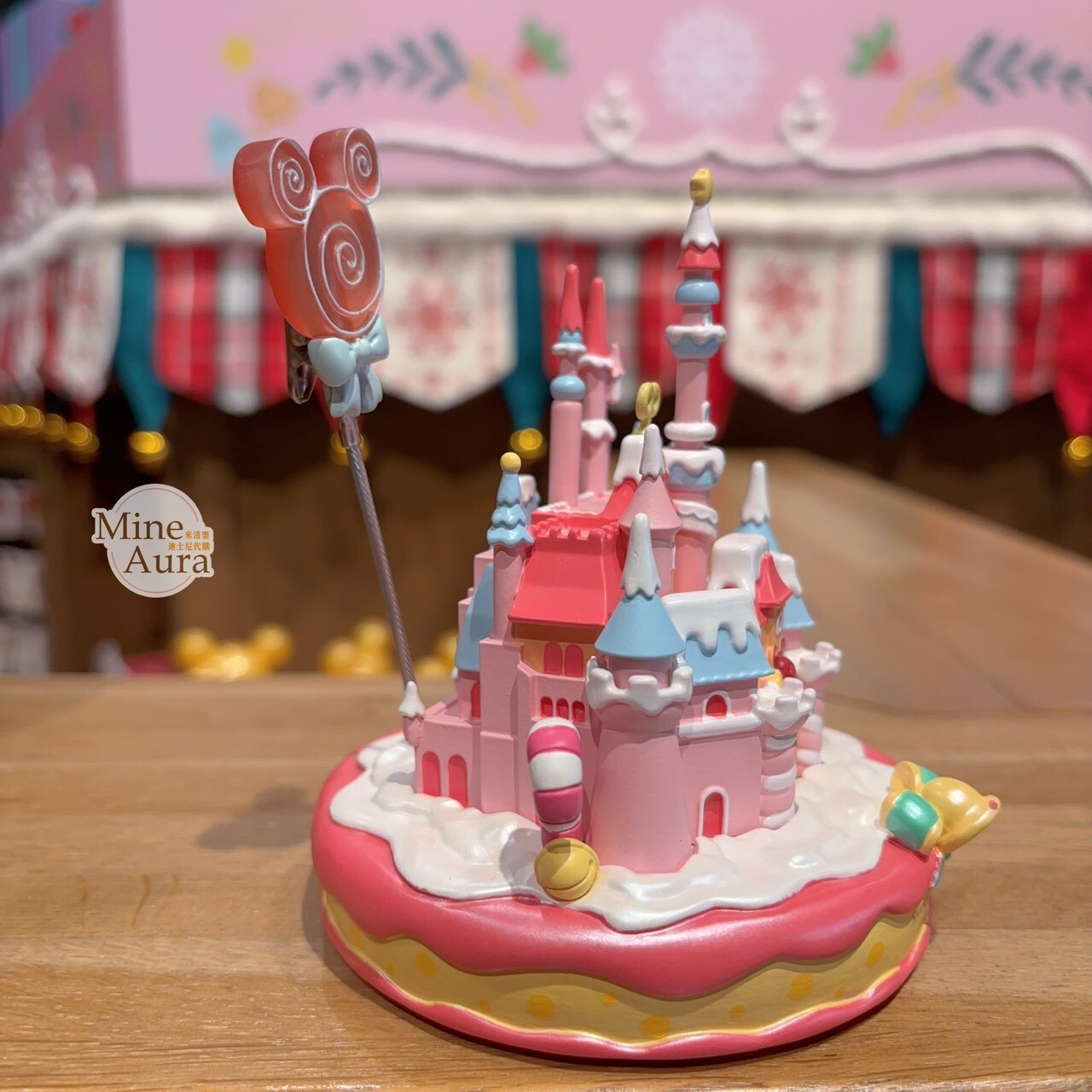 聖誕圓舞曲系列 米奇和朋友們系列 城堡 場景 造型 相片夾 擺飾品 -上海迪士尼樂園