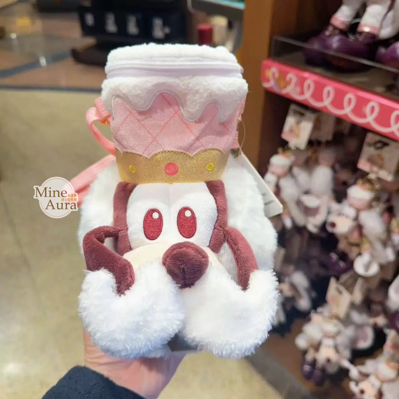 聖誕圓舞曲系列 米奇和朋友們系列 高飛狗 Goofy 保溫瓶 水杯 + 造型杯套 -上海迪士尼樂園