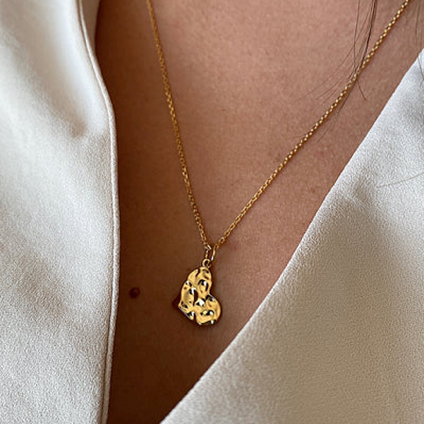 1WK0708-336 WAEKURA Necklace Lov - 45cm Bille Gold (A-LX-E)