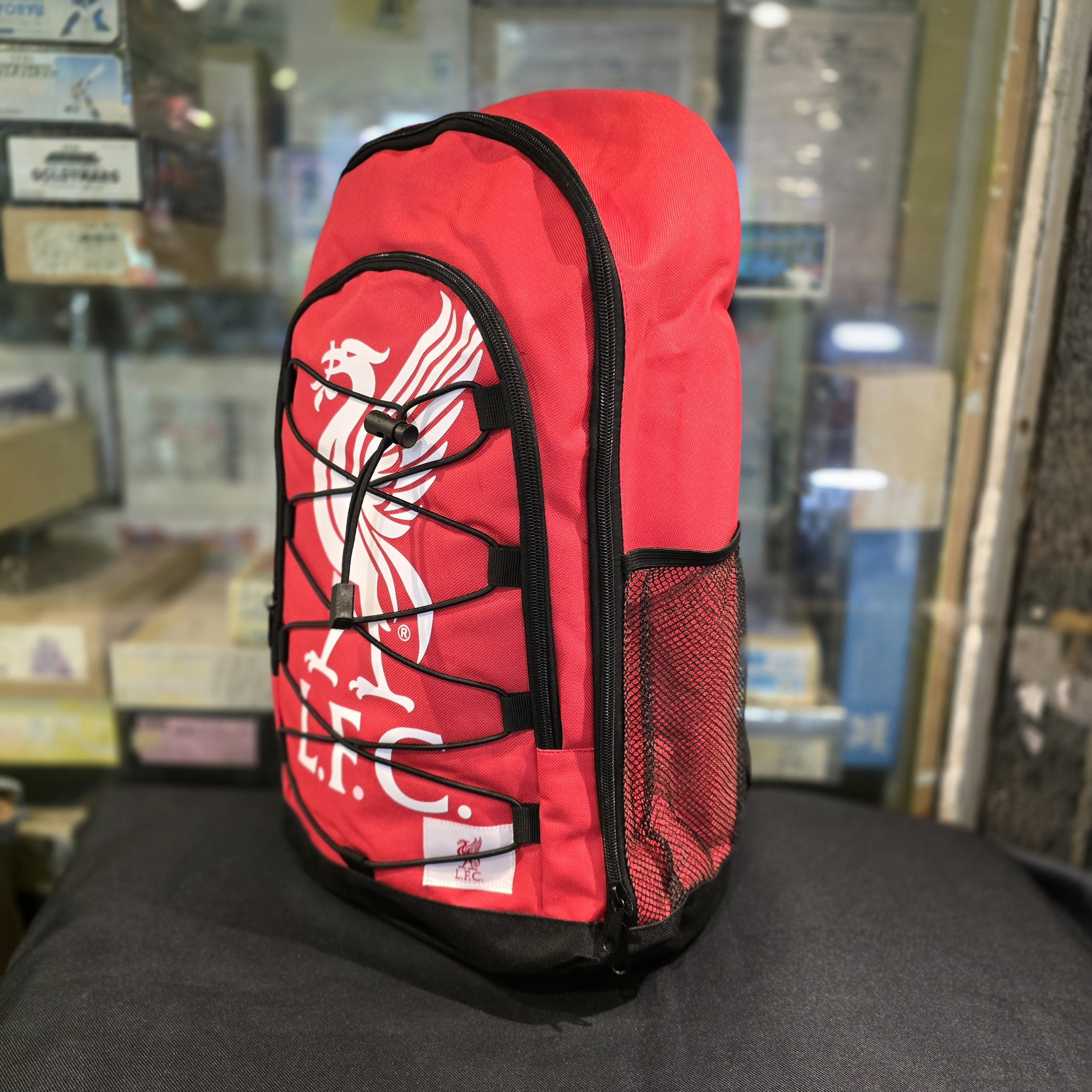利物浦紅色大LFC會徽彈力繩索背包