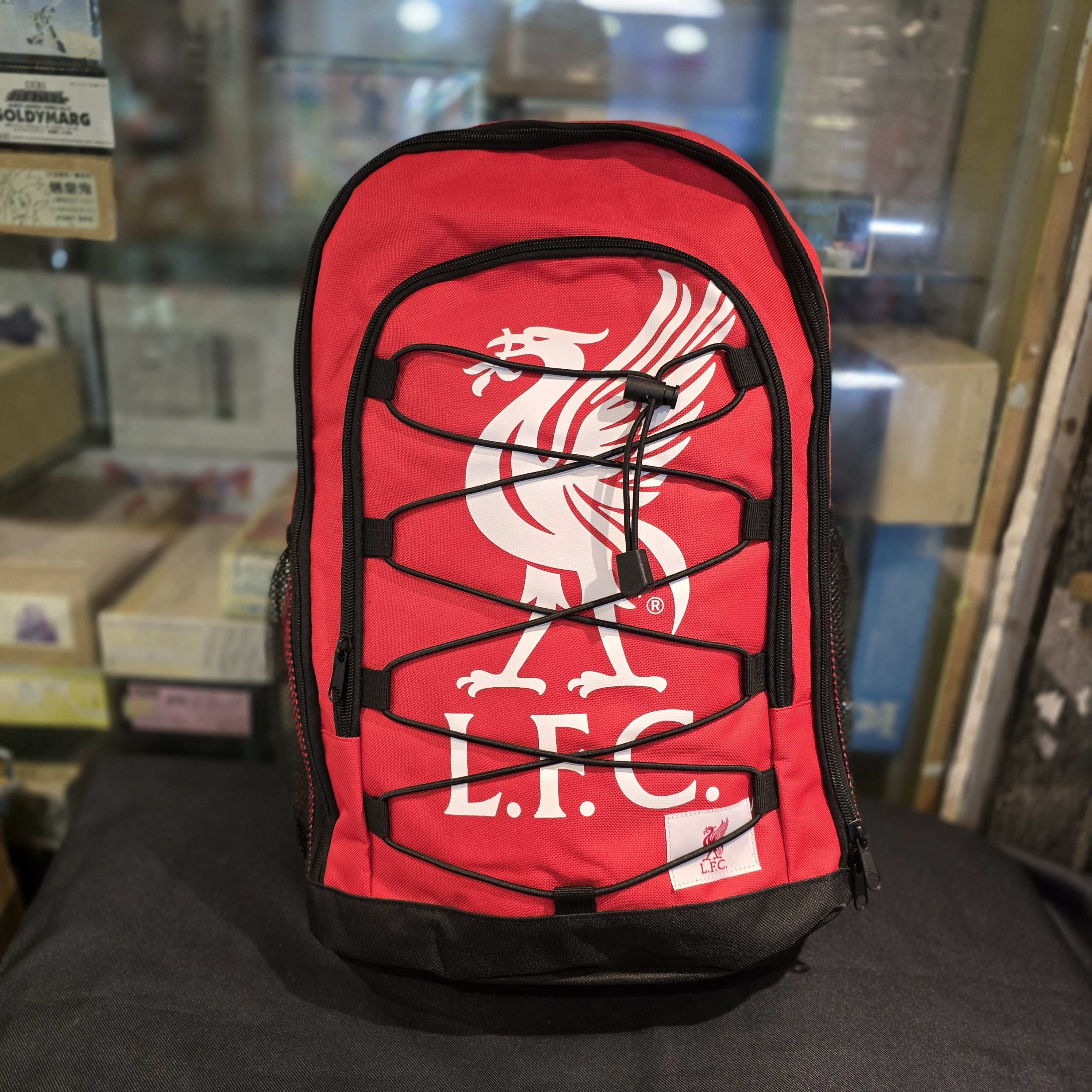 利物浦紅色大LFC會徽彈力繩索背包