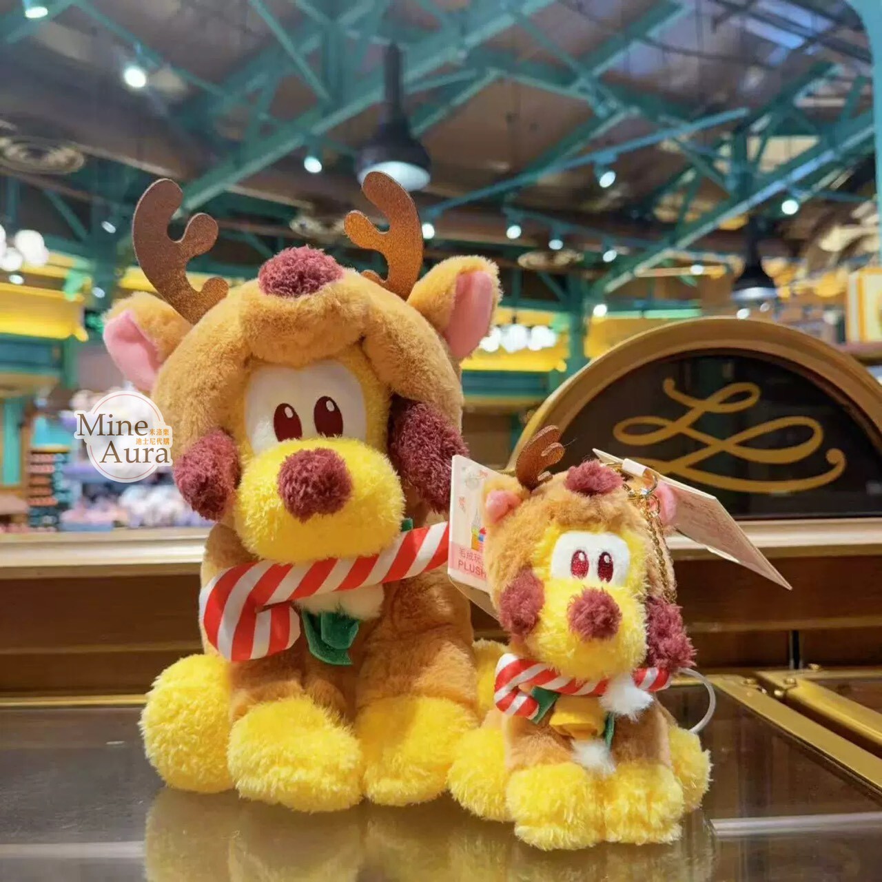 聖誕圓舞曲系列 米奇和朋友們系列 布魯托 Pluto 娃娃 玩偶 -上海迪士尼樂園