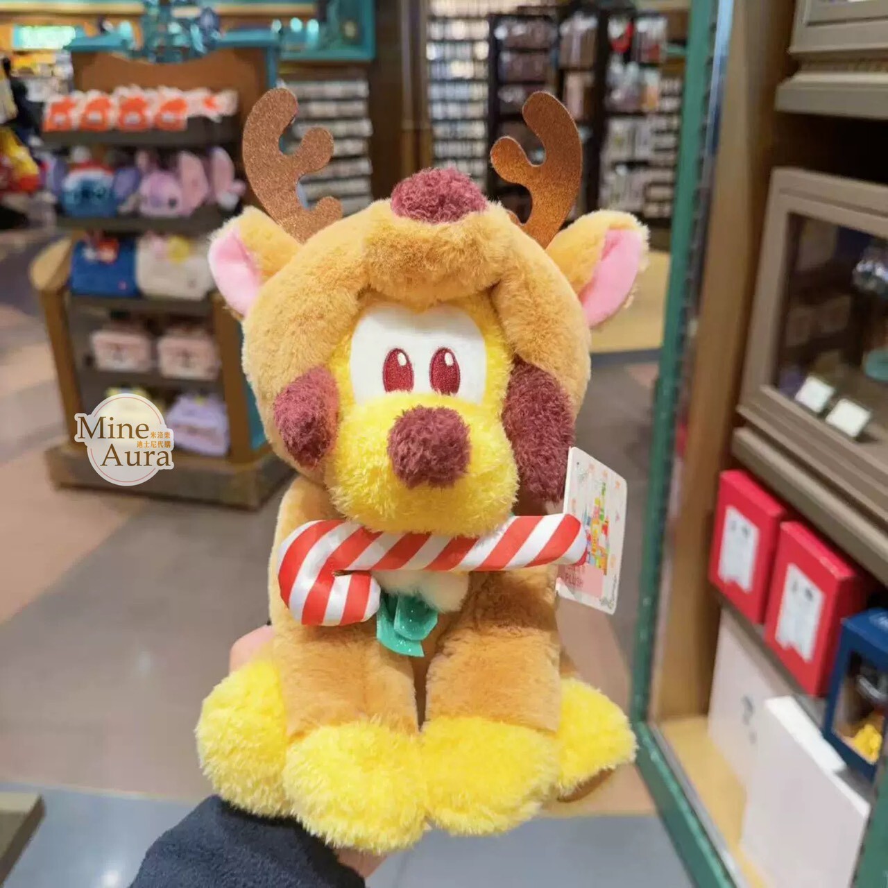 聖誕圓舞曲系列 米奇和朋友們系列 布魯托 Pluto 娃娃 玩偶 -上海迪士尼樂園