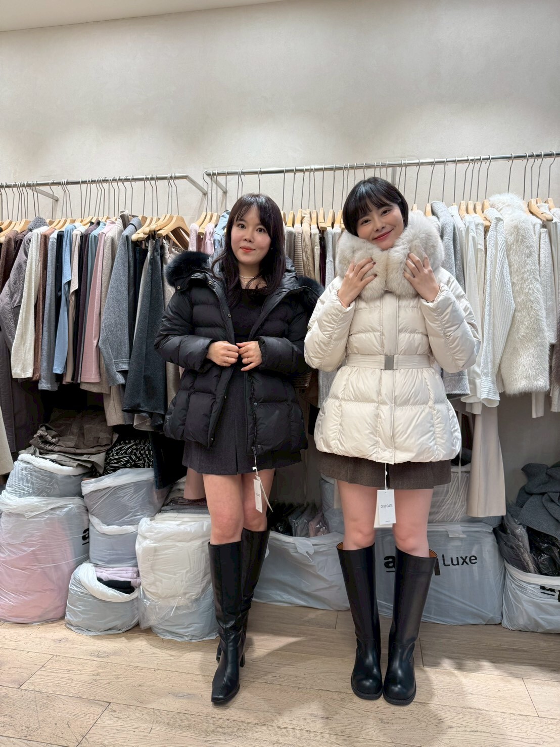 SG5213 狐狸毛領鵝毛羽絨外套