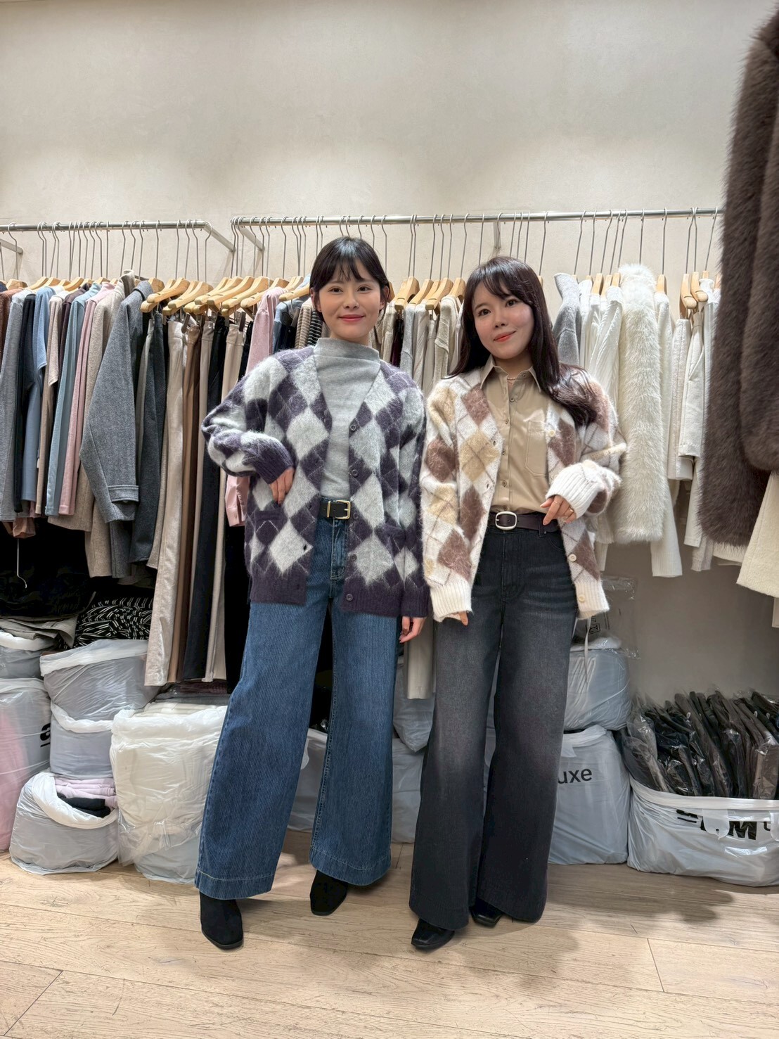 SG5241 英倫風菱格紋外套