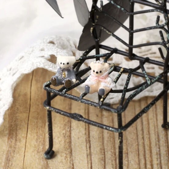 Ayatorie 小熊婚禮耳環