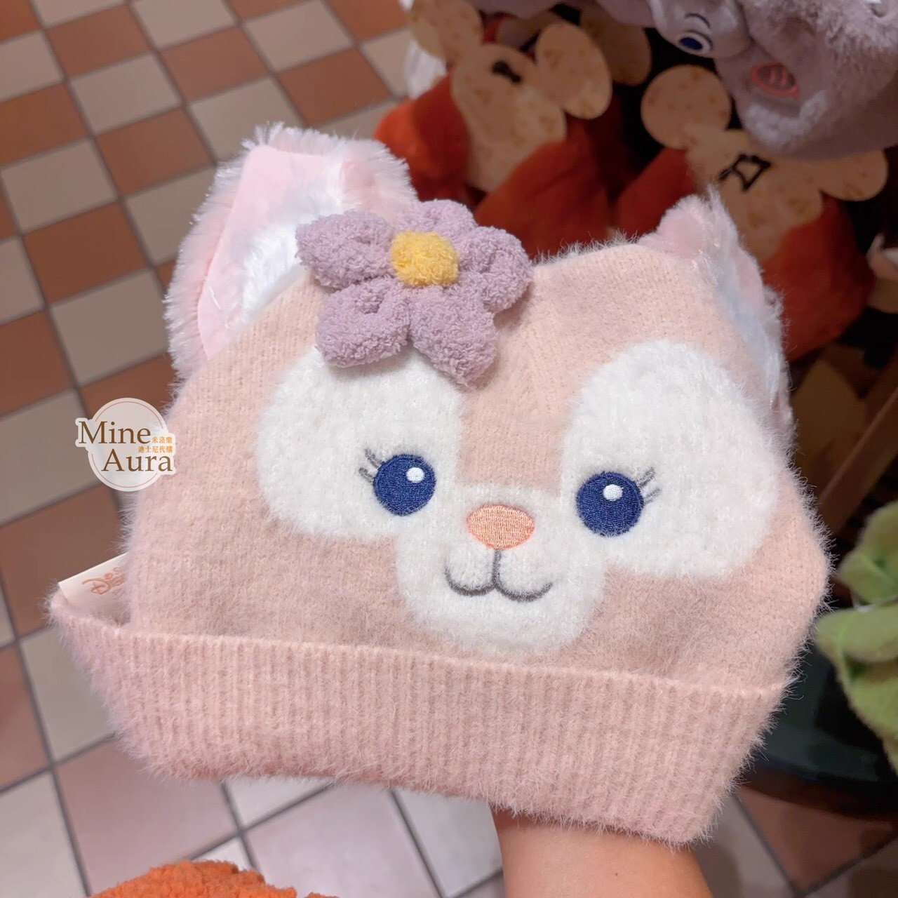 玲娜貝兒 Lina bell 立體耳朵造型 針織 毛帽 帽子 -上海迪士尼樂園