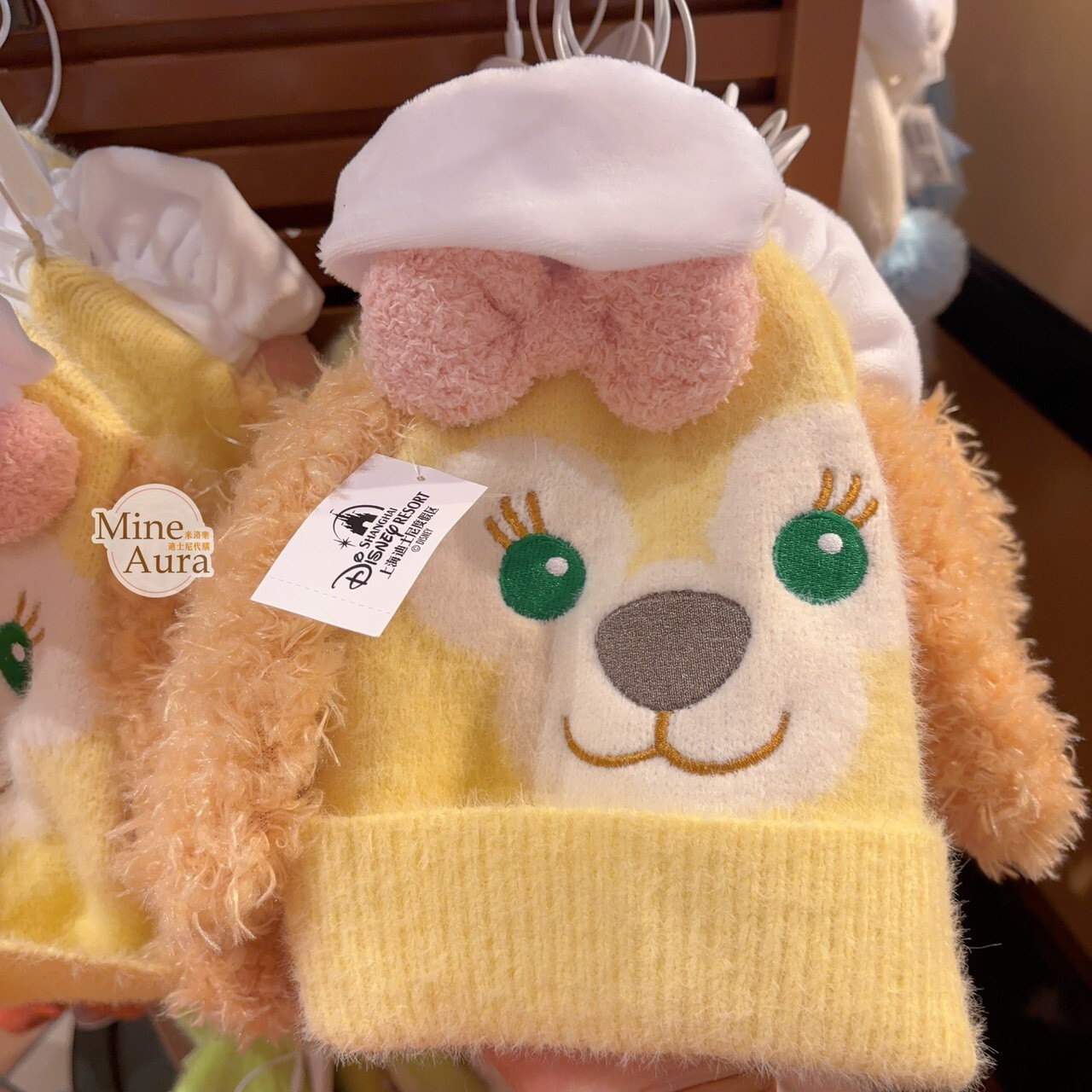 可琦安 餅乾 CookieAnn 立體耳朵造型 針織 毛帽 帽子 -上海迪士尼樂園