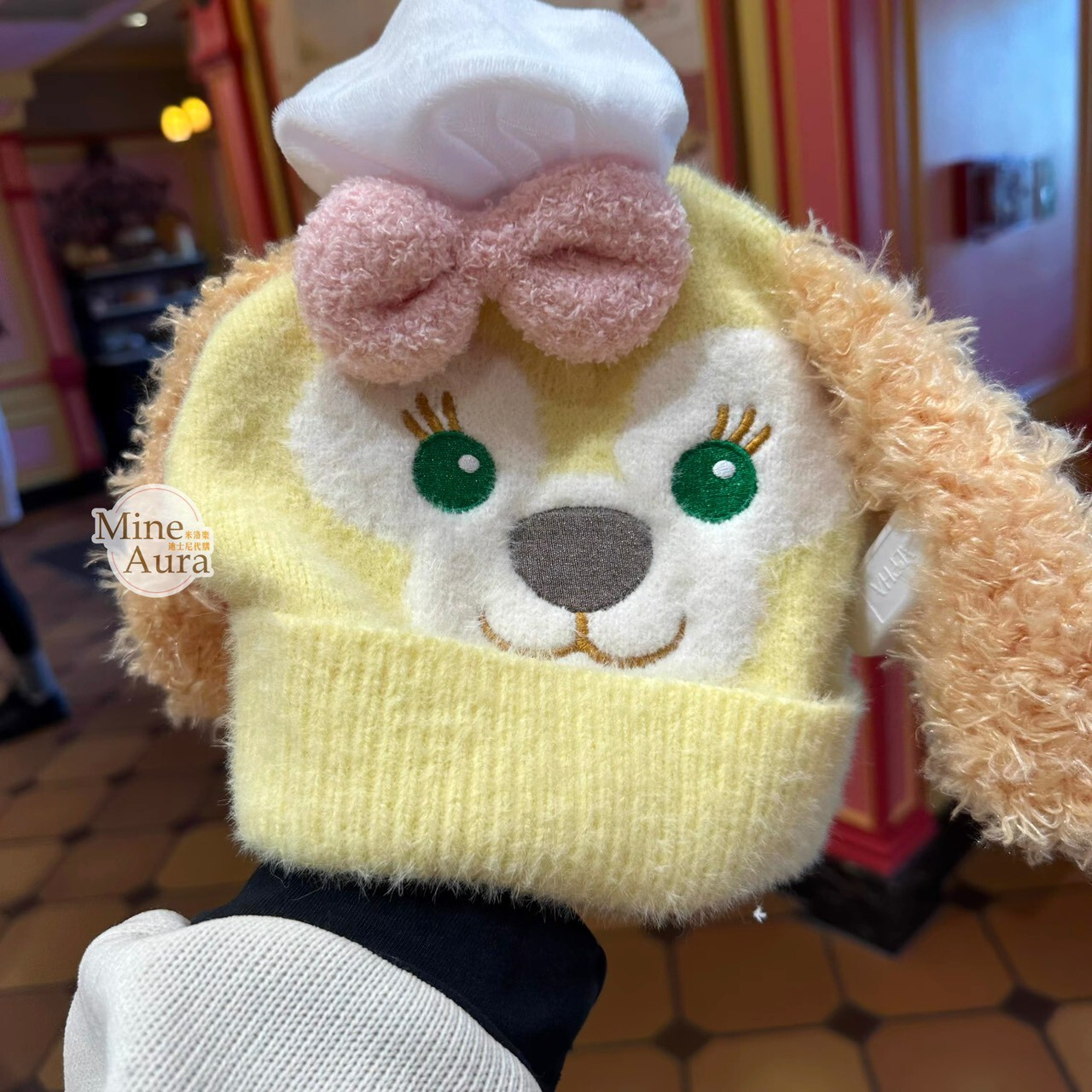 可琦安 餅乾 CookieAnn 立體耳朵造型 針織 毛帽 帽子 -上海迪士尼樂園