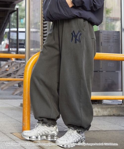 日本🇯🇵連線 MLB 日本支線 復古刺繡寬鬆運動長褲 男女可穿 隊徽 刺繡 棉褲 休閒褲 運動褲 長褲 3款(任買兩件711免運)/預購
