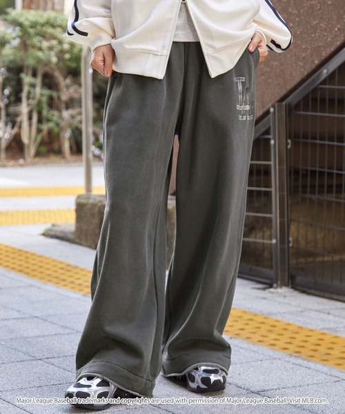 日本🇯🇵連線 MLB 日本支線 復古刺繡寬鬆運動長褲 男女可穿 隊徽 刺繡 棉褲 休閒褲 運動褲 長褲 3款(任買兩件711免運)/預購