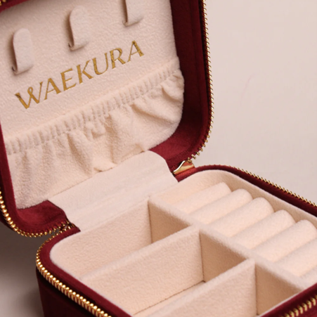1WK0708-346 WAEKURA Jewellery Box - Rouge Griotte Rouge Griotte (A-LX-E)