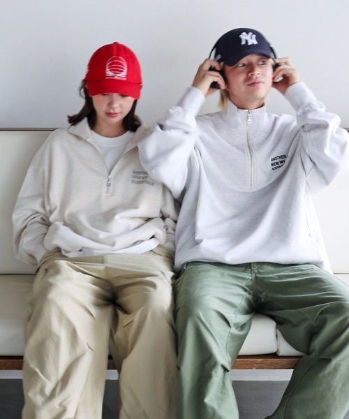 ANME / Half-zip fleece sweatshirt