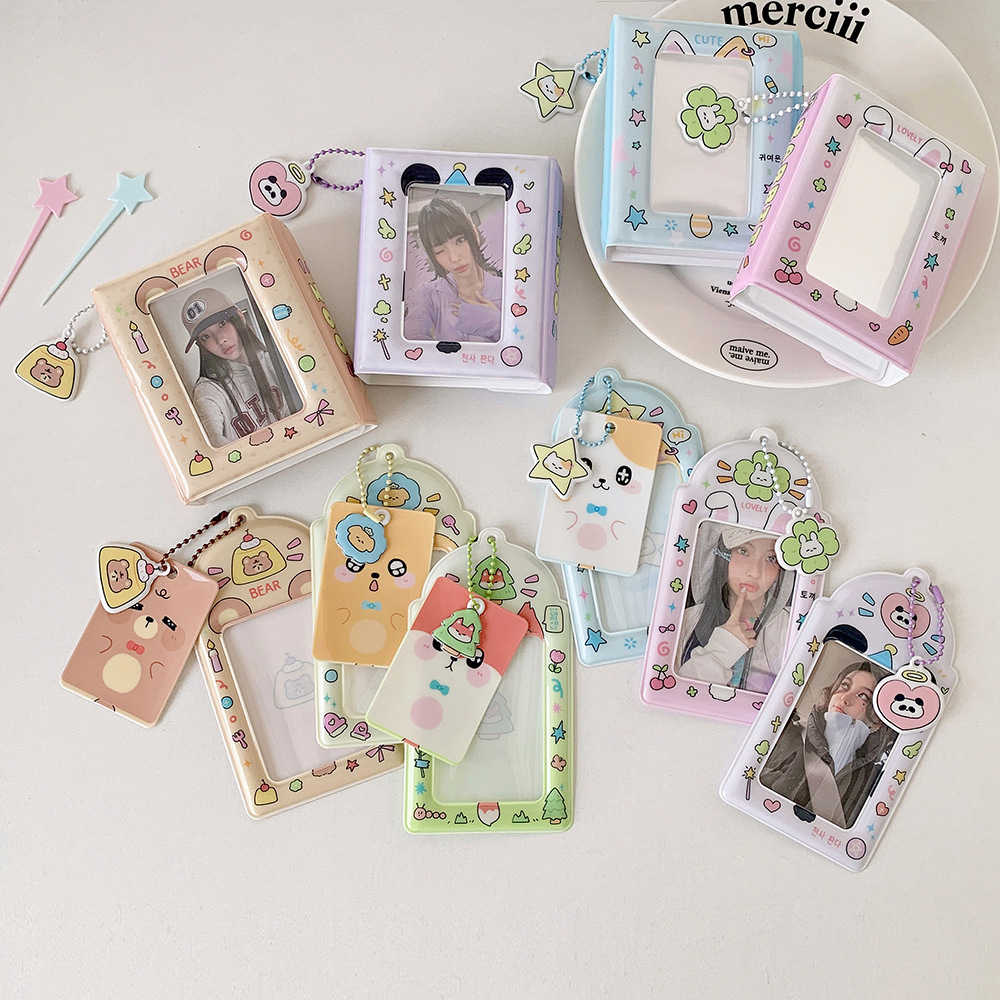 Cute Cartoon 3-Inch Card Holder with Charm