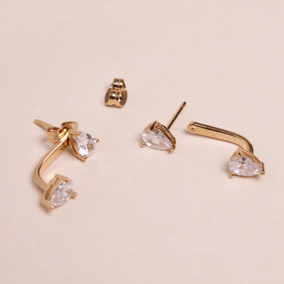 1WK0708-352 WAEKURA Earrings Tammie - Pair Gold (A-LX-E)