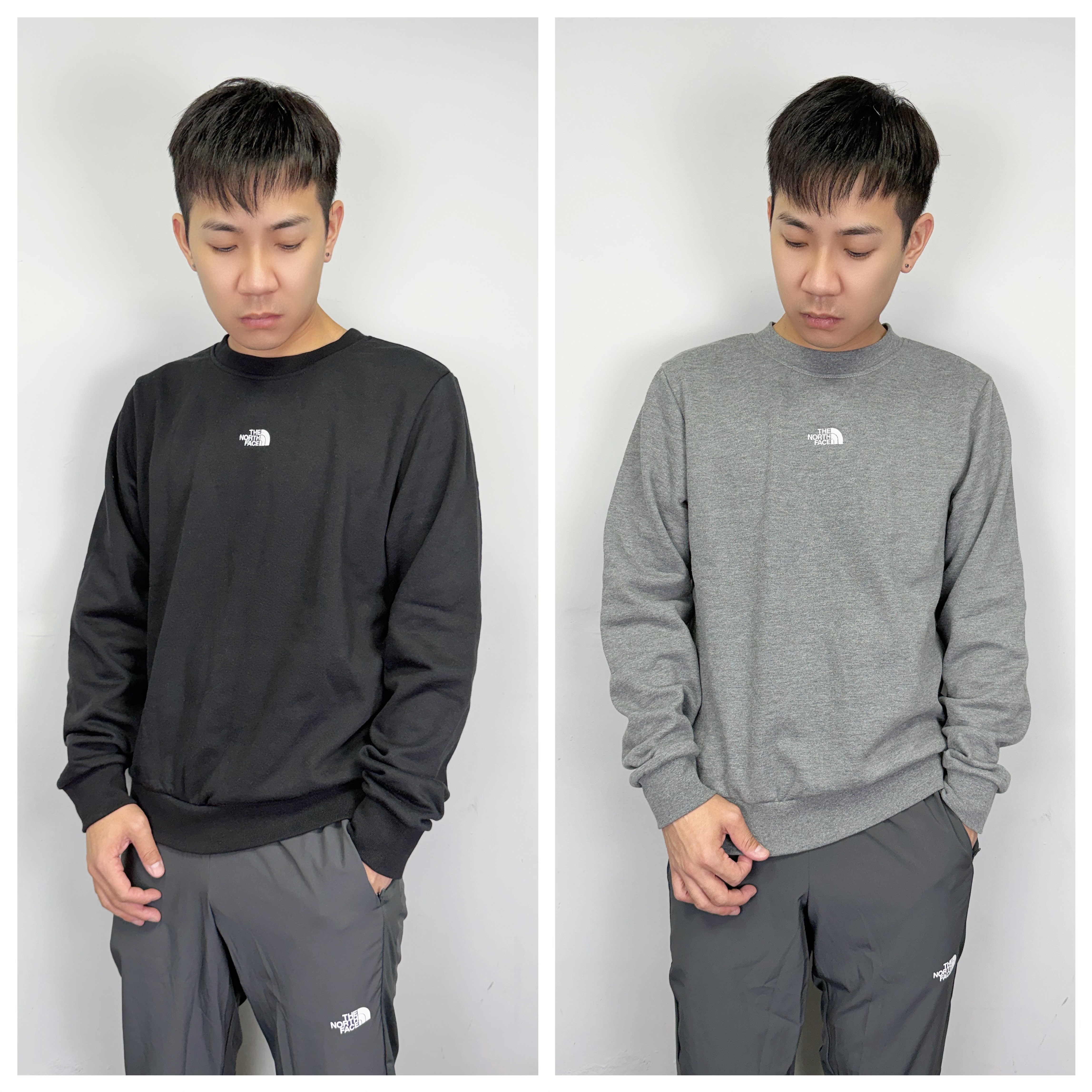 The North Face 北臉 電繡小Logo 內刷毛 大學T 長袖