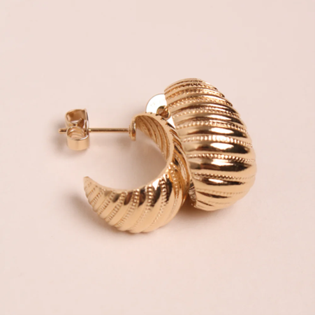 1WK0708-362 WAEKURA Earrings Fany - Pair Gold (A-LX-E)
