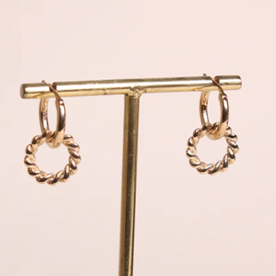 1WK0708-363 WAEKURA Earrings Diane - Pair Gold (A-LX-E)