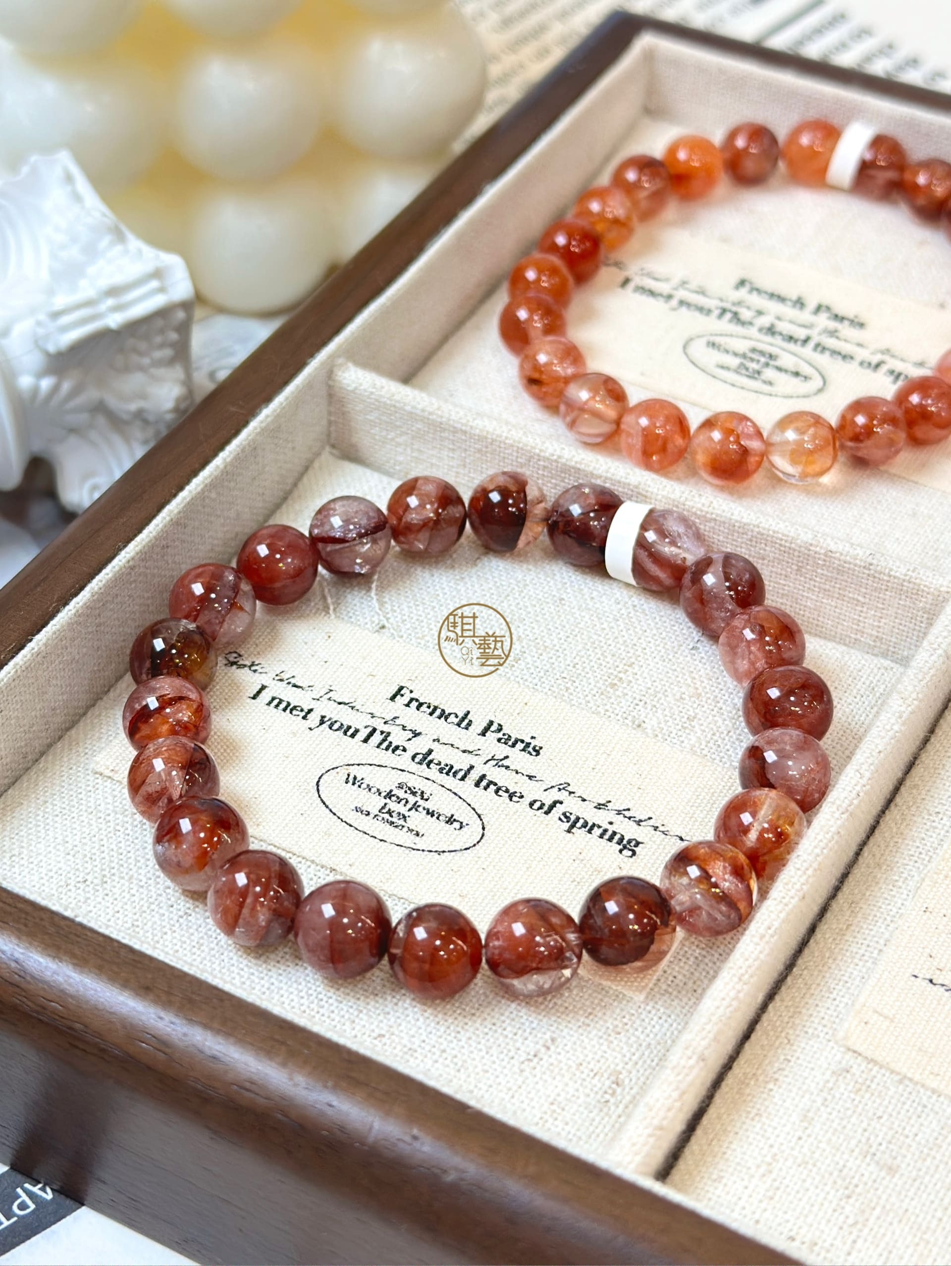 紅膠花手串｜聚財增運・行動自信之石