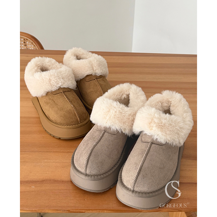 M101「真皮毛絨絨全包雪靴」