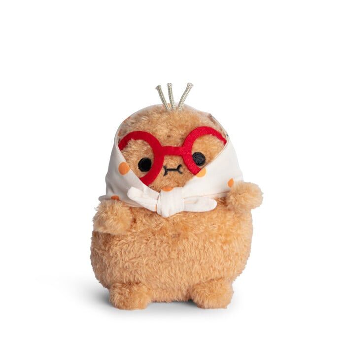 NOODOLL Orange Grandma Ricespud Mini Sitting Plush Toy