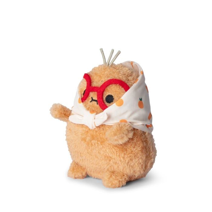NOODOLL Orange Grandma Ricespud Mini Sitting Plush Toy