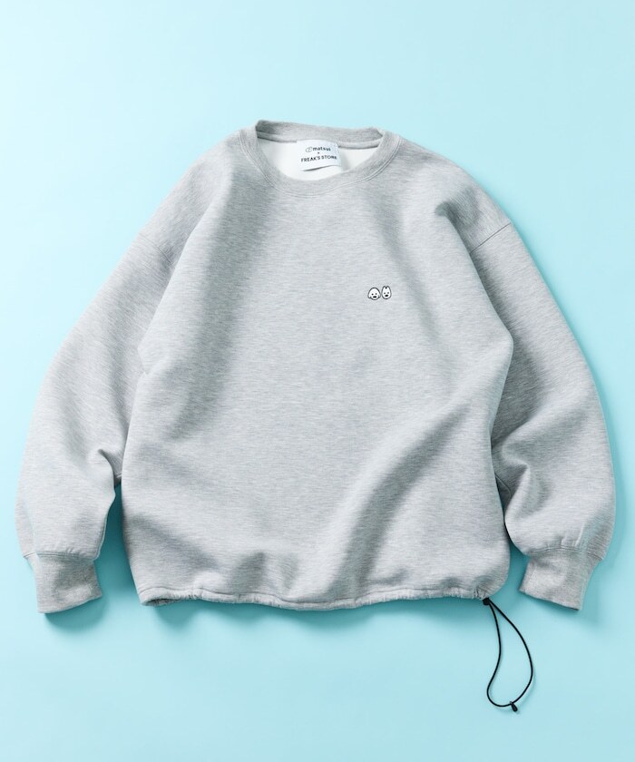 『代購商品』2025AW FREAK'S STORE x matsui 日本 插畫家 松井先生 "Travel" Drawcord Back Print Crew Neck Sweatshirt 聯名 別注款 狗狗 推車 大學T 1021248901170