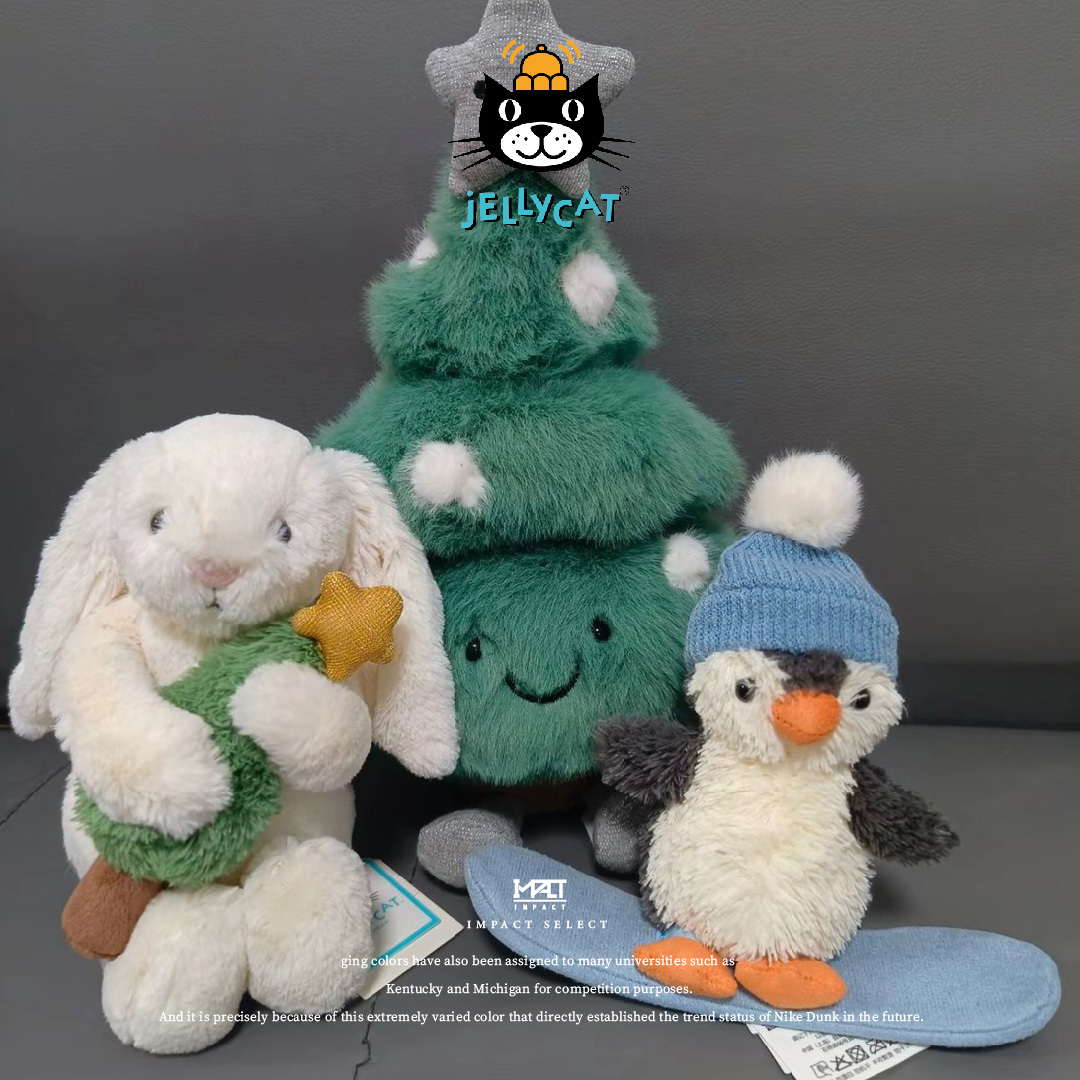 Jellycat 2025聖誕限定 交換禮物 聖誕樹 聖誕兔兔 滑雪企鵝