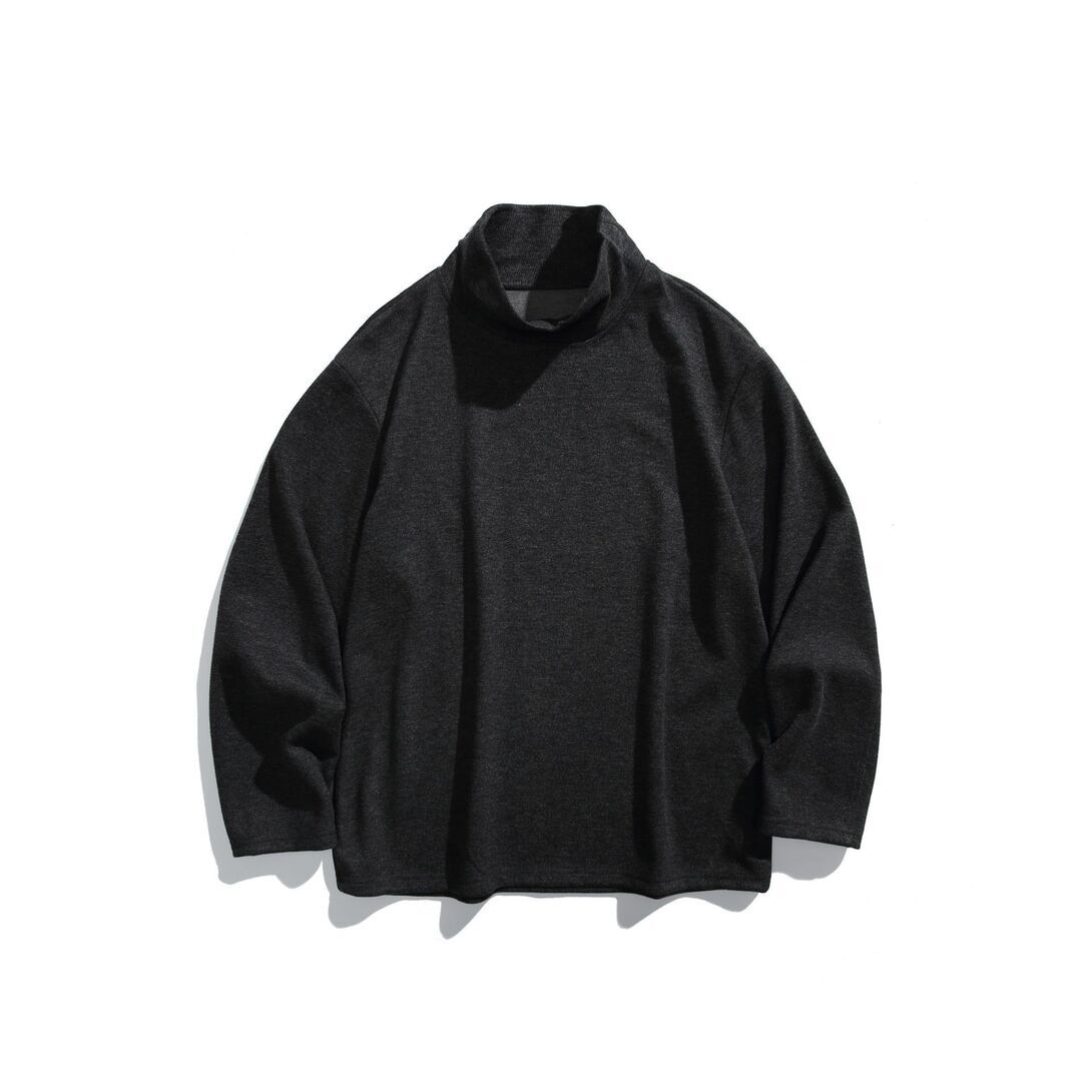 老錢風質感高領長袖TEE