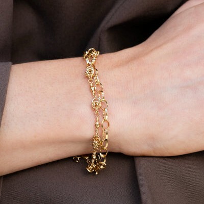 1WK0708-388 WAEKURA Bracelet Yora Gold (A-LX-E)