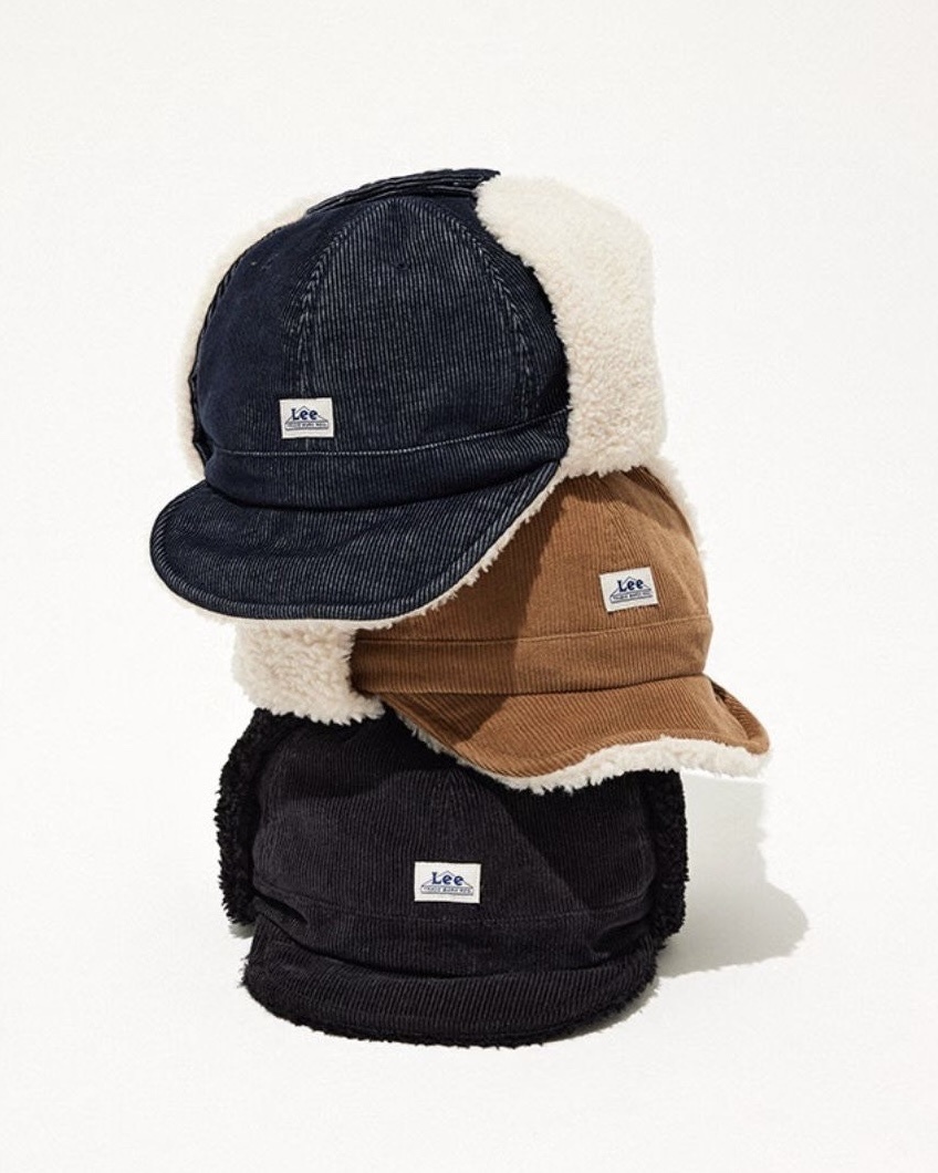 Lee 毛絨飛行帽 刷毛 保暖 標籤logo 共3色