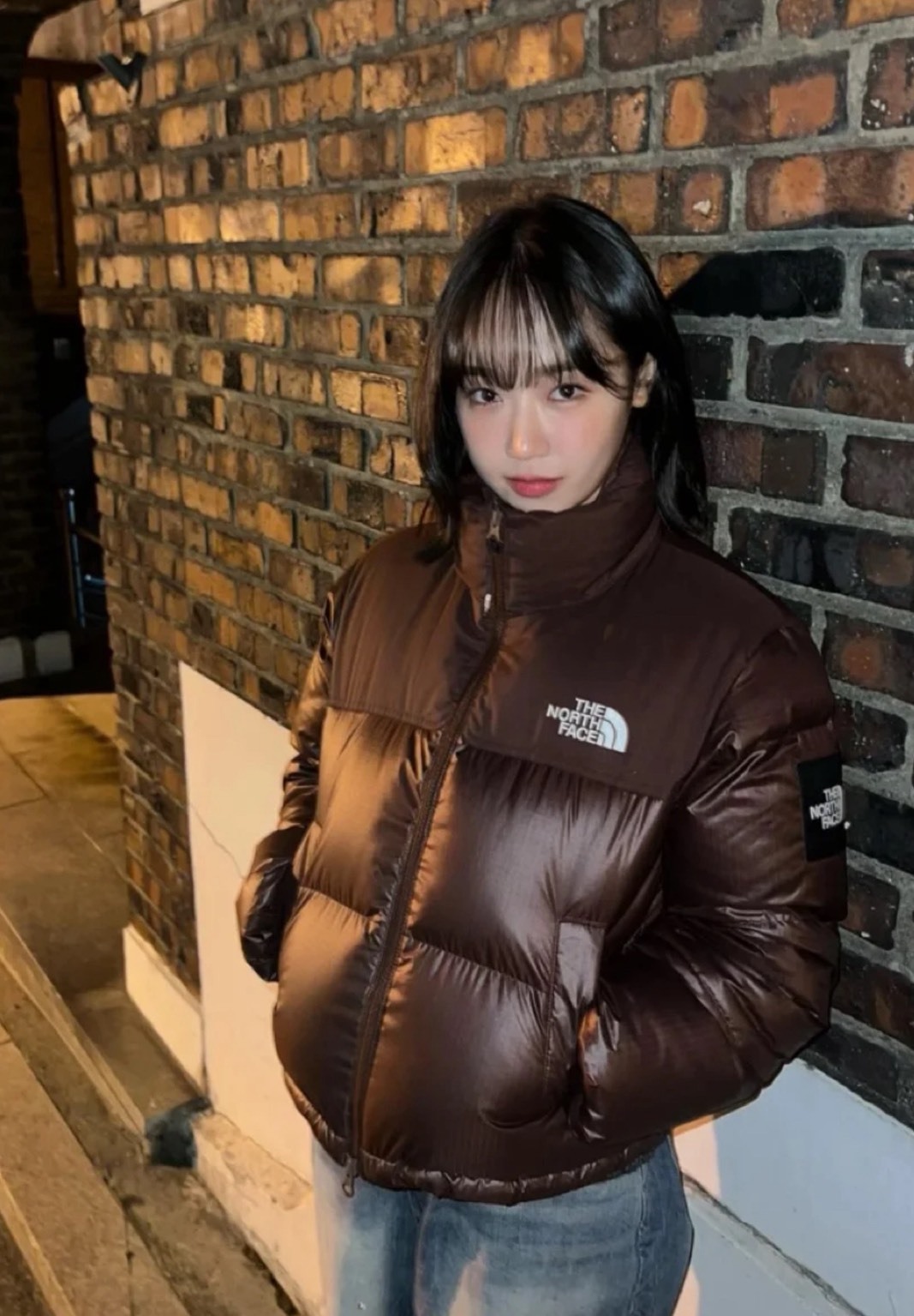 THE NORTH FACE 女款 NOVELTY Nuptse RDS 輕量短版羽絨外套｜棕色