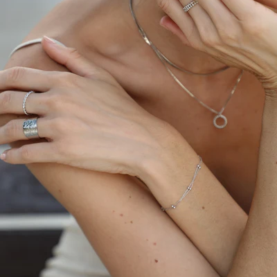 1WK0708-396 WAEKURA Bracelet Altea Palladium Palladium (A-LX-E)