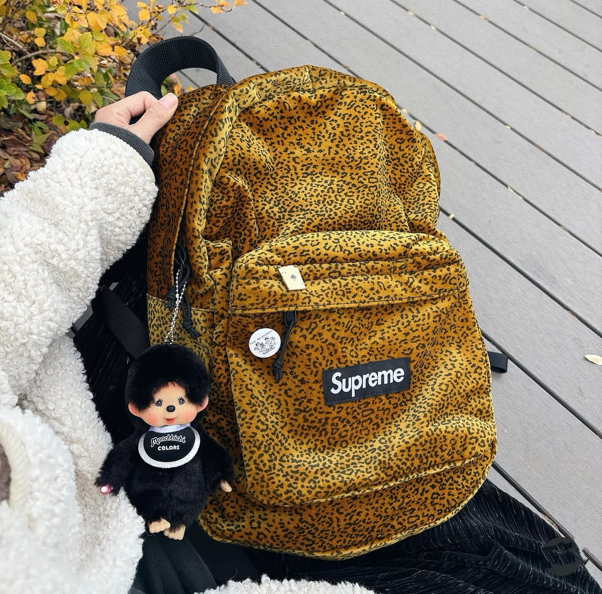 現貨┃Supreme 25FW Velvet Backpack 天鵝絨 豹紋 後背包