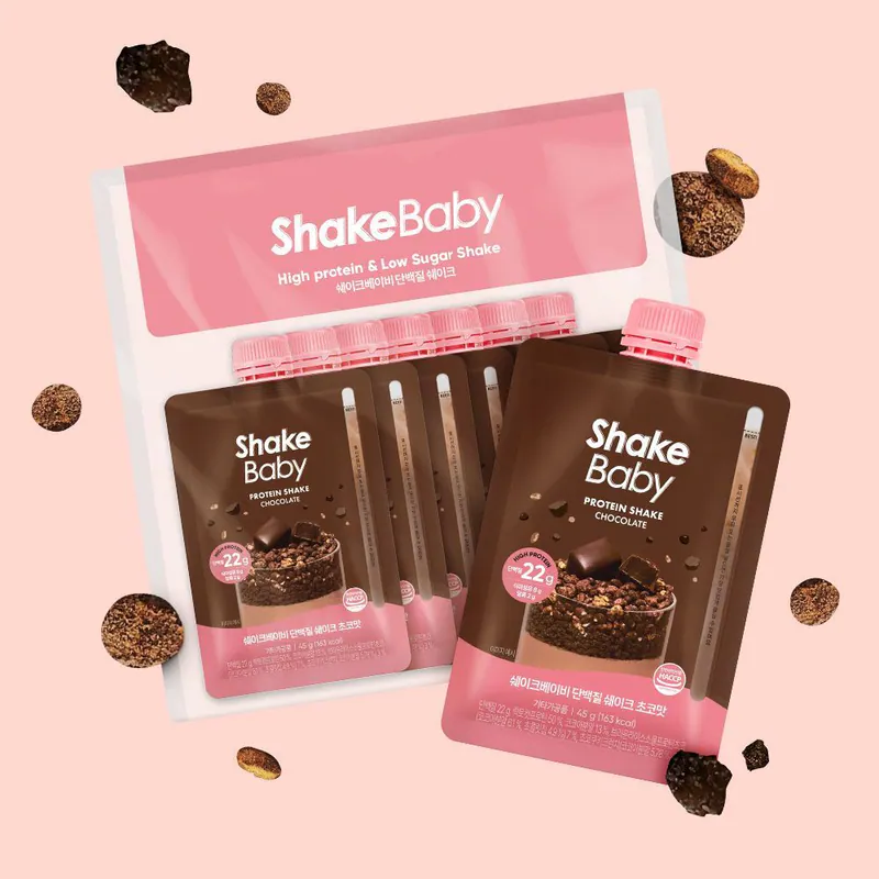 少 量 現 貨 (由倉庫直出)丨Shakebaby Protein Shake 新版代餐奶昔隨身包 1袋7包